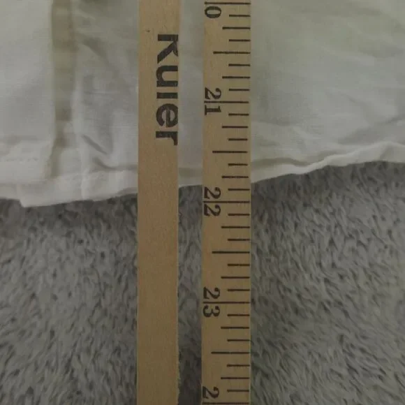 Sezane Blouse White Lace Trim Linen Frances Cottagecore - Picture 8 of 16